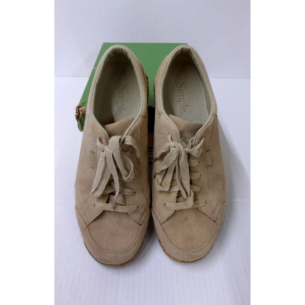 Simple Sugar Chino-06 Tan Suede Low Top Sneakers Womens 10 / #26719